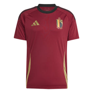 ADI BELGIE EURO24 FAN SHIRT BURGUNDY/GOLD