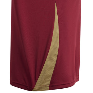 ADI BELGIE EURO24 FAN SHIRT BURGUNDY/GOLD