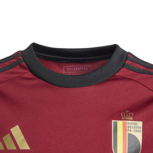 ADI JR BELGIE EURO24 FAN SHIRT BURGUNDY/GOLD