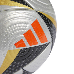 ADI EURO2024 FUSSBALLLIEBE FINAL BALL PRO SILVER/BLACK/GOLD