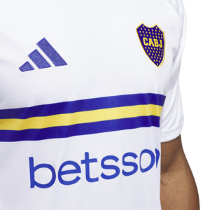 ADI BOCA JUNIORS 24-25 AWAY JERSEY WHITE/LUCID BLUE/GOLD