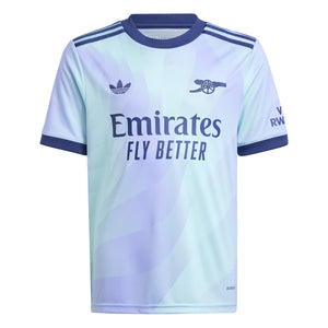 ADI JR ARSENAL 24-25 THIRD JERSEY CLEAR AQUA/FLASH PURPLE