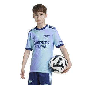 ADI JR ARSENAL 24-25 THIRD JERSEY CLEAR AQUA/FLASH PURPLE