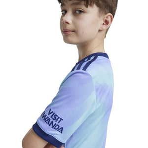 ADI JR ARSENAL 24-25 THIRD JERSEY CLEAR AQUA/FLASH PURPLE