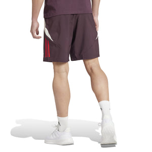 ADI BAYERN 24-25 DOWNTIME SHORT MAROON/WHITE