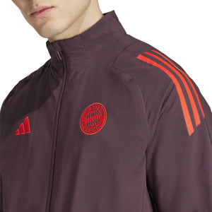 ADI BAYERN 24-25 PRESENTATION JACKET MAROON/RED/WHITE