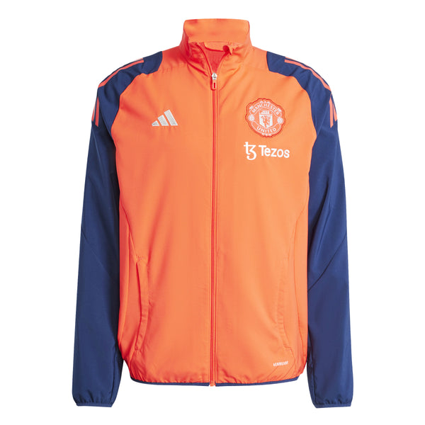 ADI MAN U 24-25 PRESENTATION JACKET BRIGHT RED/NIGHT INDIGO