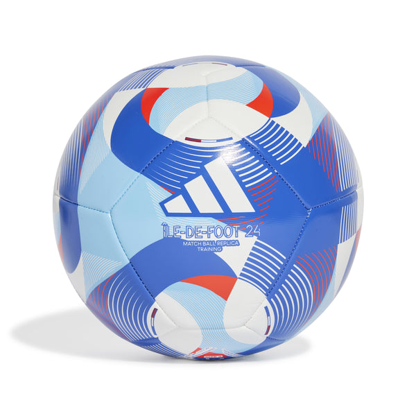 ADI OLYMPICS 24 TRAINING BALL WHITE/SOLRED/ROYAL BLUE