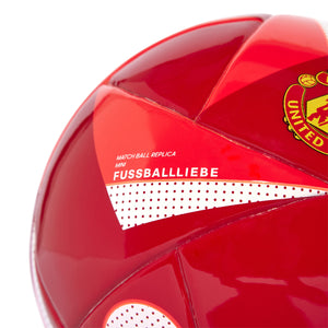 ADI MAN U 24-25 CLUB HOME MINI BALL RED/WHITE