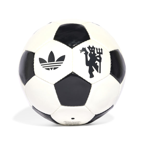 ADI MAN U 24-25 CLUB TREFOIL BALL WHITE/BLACK