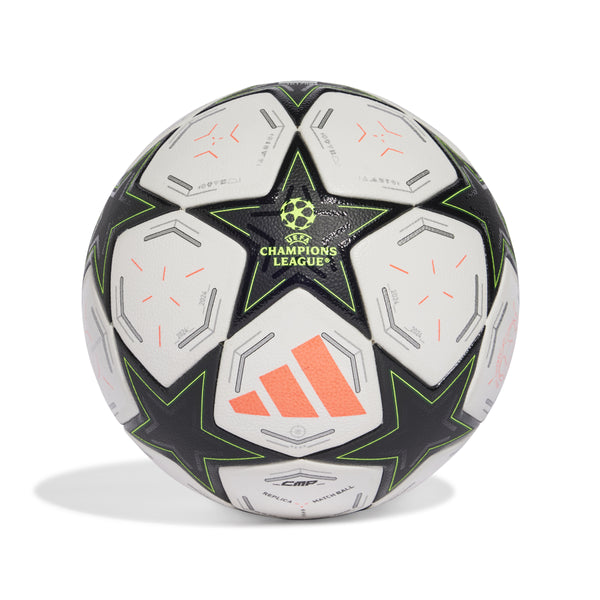 ADI UCL 24-25 COMPETITION BALL WHITE/AURORA BLACK/GREEN