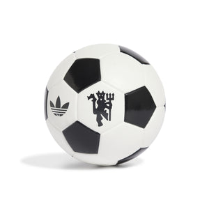 ADI MAN U 24-25 CLUB TREFOIL MINIBALL WHITE/BLACK