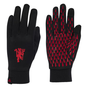 ADI MAN U 24-25 PLAYER GLOVE BLACK/MUFC RED