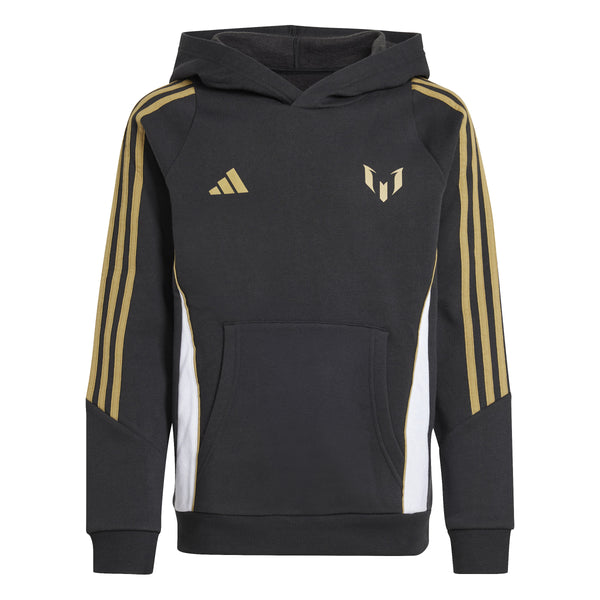 ADI JR MESSI HOODY BLACK/GOLD