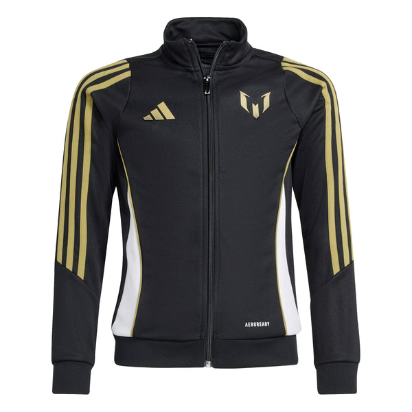 ADI JR MESSI TR JACKET BLACK/GOLD