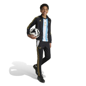 ADI JR MESSI TR JACKET BLACK/GOLD