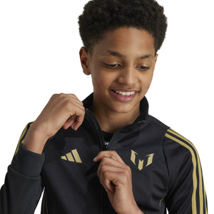 ADI JR MESSI TR JACKET BLACK/GOLD