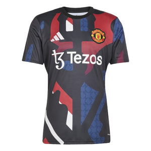 ADI MAN U 24-25 PRE-MATCH JERSEY BLACK/MUFC RED/OFF WHITE