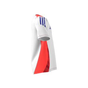 ADI JR TIRO24 COMPETITION TR JERSEY WHITE/SOLAR RED