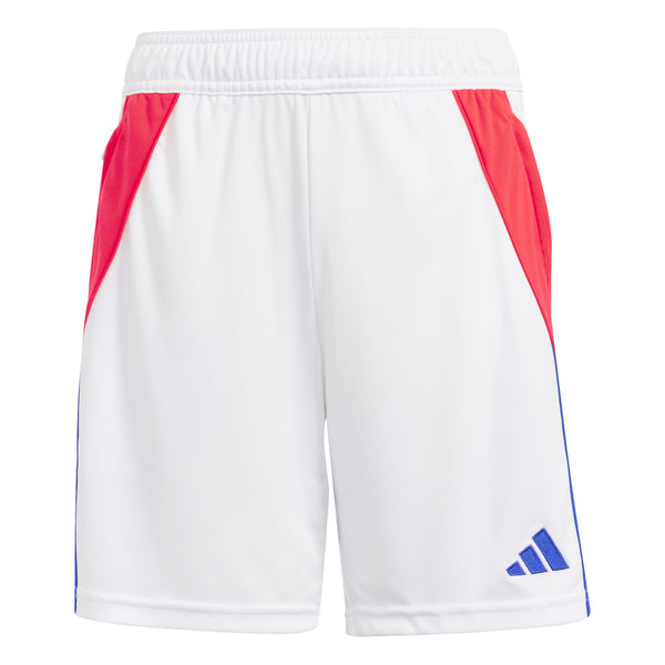 ADI JR TIRO24 TR SHORT WHITE/SOLAR RED