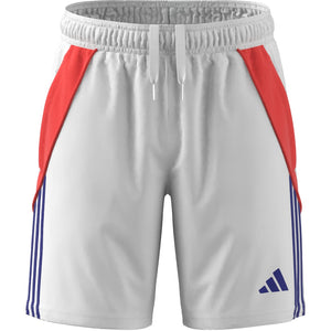 ADI JR TIRO24 TR SHORT WHITE/SOLAR RED