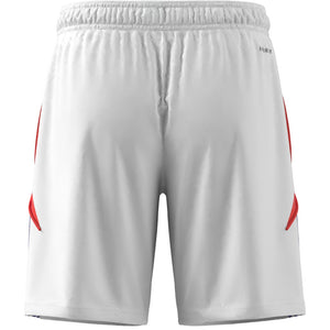 ADI JR TIRO24 TR SHORT WHITE/SOLAR RED