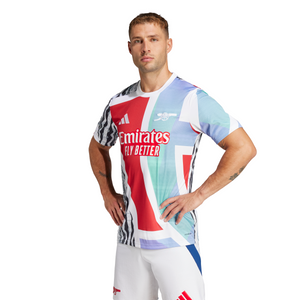 ADI ARSENAL 24-25 PRE-MATCH JERSEY BETTER SCARLET/CLEAR AQUA