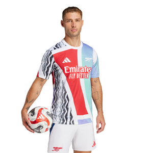 ADI ARSENAL 24-25 PRE-MATCH JERSEY BETTER SCARLET/CLEAR AQUA