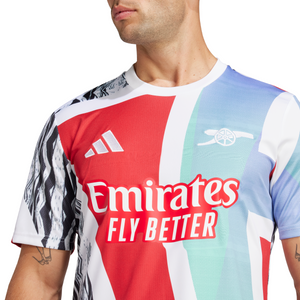 ADI ARSENAL 24-25 PRE-MATCH JERSEY BETTER SCARLET/CLEAR AQUA