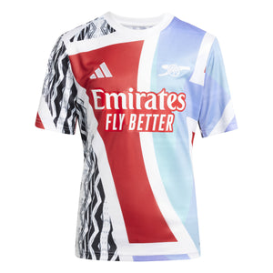 ADI JR ARSENAL 24-25 PRE-MATCH JERSEY BETTER SCARLET/CLEAR AQUA