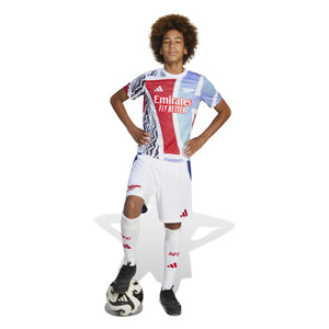 ADI JR ARSENAL 24-25 PRE-MATCH JERSEY BETTER SCARLET/CLEAR AQUA