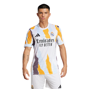 ADI REAL 24-25 PRE-MATCH JERSEY WHITE/CREW ORANGE/CHARCOAL