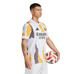 ADI REAL 24-25 PRE-MATCH JERSEY WHITE/CREW ORANGE/CHARCOAL