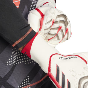 ADI PREDATOR GLOVE PRO HYBRID OFF WHITE/RED