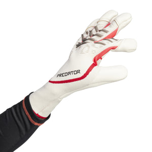 ADI PREDATOR GLOVE PRO HYBRID OFF WHITE/RED