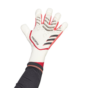 ADI PREDATOR GLOVE PRO HYBRID OFF WHITE/RED