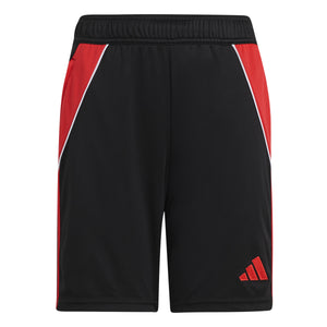 ADI JR TIRO 24 TR SHORT BLACK/PURE RUBY