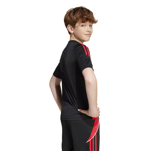 ADI JR TIRO 24 TR JERSEY BLACK/PURE RUBY