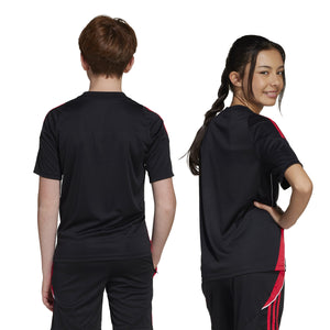 ADI JR TIRO 24 TR JERSEY BLACK/PURE RUBY