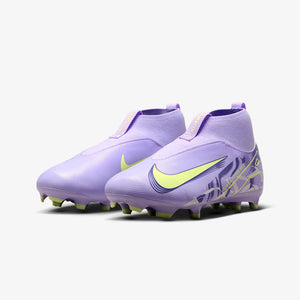 NIKE JR ZM SUPERFLY 10 ACADEMY FG UNITED PURPLE AGATE/BARELY VOLT