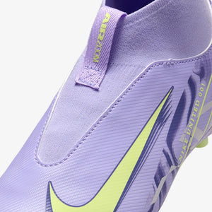 NIKE JR ZM SUPERFLY 10 ACADEMY FG UNITED PURPLE AGATE/BARELY VOLT