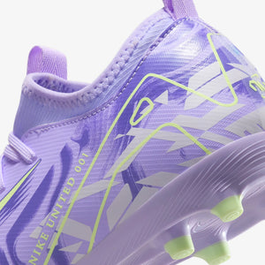 NIKE JR ZM VAPOR 16 ACADEMY FG UNITED PURPLE AGATE/BARELY VOLT