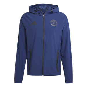 ADI MAN U 24-25 VISTECH JACKET TEAM NAVY BLUE