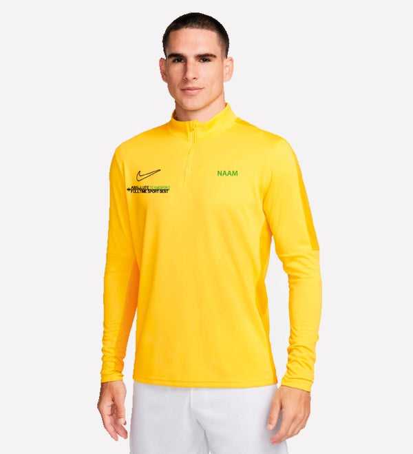 NIKE VOETBALSCHOOL MAXIME GROBET ACADEMY23 DRILL TOP YELLOW