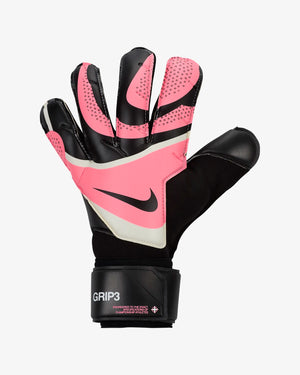 NIKE GRIP3 GOALKEEPER GLOVE BLACK/SUNSET PULSE