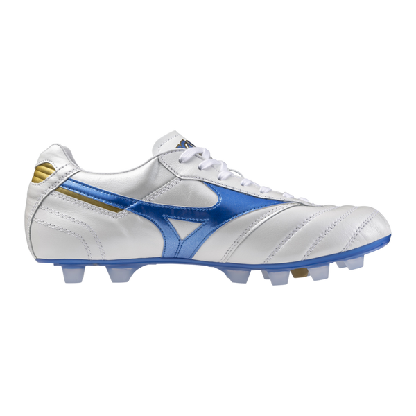 MIZUNO MORELIA ll ELITE FG WHITE/LASER BLUE/GOLD