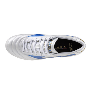 MIZUNO MORELIA ll ELITE FG WHITE/LASER BLUE/GOLD