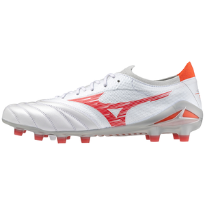 MIZUNO MORELIA NEO IV BETA ELITE  FG WHITE/RADIANT RED