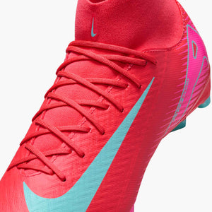 NIKE ZM SUPERFLY 10 ACADEMY FG EMBER GLOW/AURORA GREEN