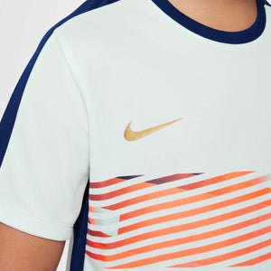 NIKE JR CR7 DRI-FIT SS TOP BARELY GREEN/BLUE VOID